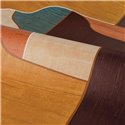 Casamance|Papier peint effet bois avec design géométrique|Moderne