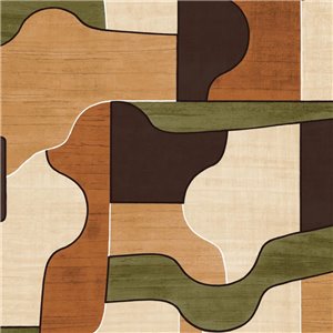 Casamance|Papier peint géométrique brun style lignes abstraites|Géométrique