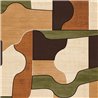 Casamance|Papier peint mosaïque géométrique imitation bois|Moderne