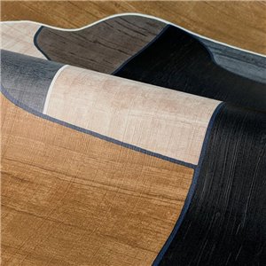Grandeco|Papel pintado rústico troncos madera cortada|Imitacion Madera 2