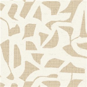 Grandeco|Raffia effect cane beige mouse wallpaper|Raffia Imitation