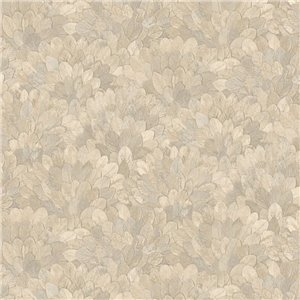 As Creation|Papier Peint grandes feuilles tropicales beige|Papier Peint