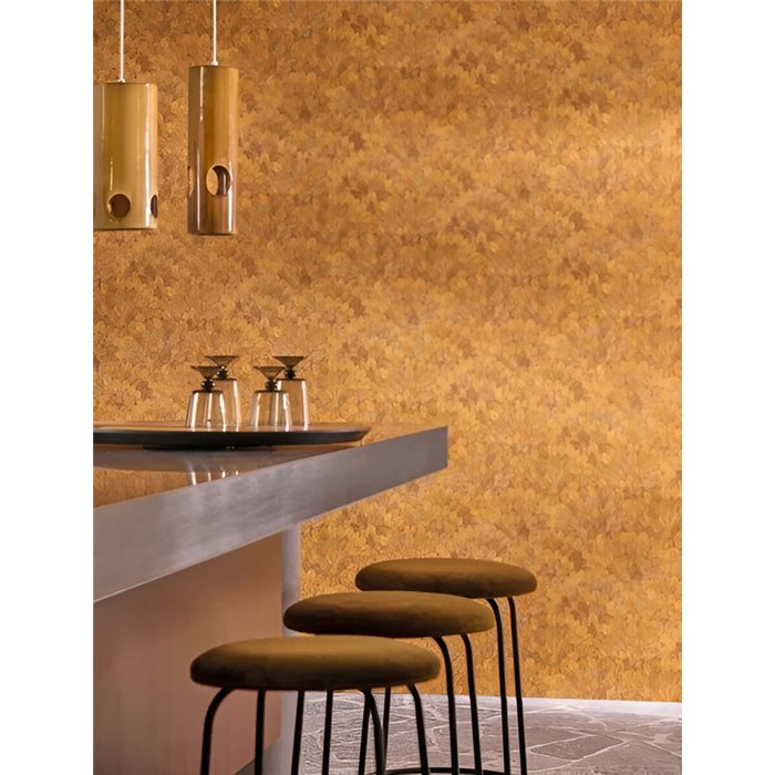 Papel pintado hojas de guayaba beige - Casamance Modernismo 76840916