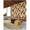 Papel pintado geométrico inspirado en modernismo brasileño - Casamance Modernismo 76820406