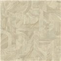 Casamance|Wallpaper geometric wood inlay light beige|Modern
