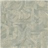 Casamance|Wallpaper wood mosaic inlay blue|Wallpaper
