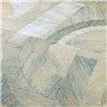 Casamance|Papier peint bois mosaïque marqueterie bleu|Papier Peint