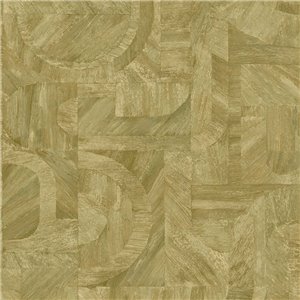 Casadeco|White Japanese-style wallpaper, crumpled paper origami effect|Wallpaper