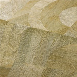 Casamance|Papier peint bois géométrique marqueterie beige clair|Moderne 2