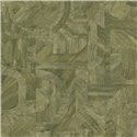 Casamance|Wallpaper wood mosaic inlay elegant green|Wallpaper