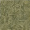 Casamance|Wallpaper wood mosaic inlay elegant green|Wallpaper