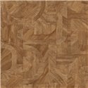 Casamance|Geometrische Holztapete Intarsien braun|Modern