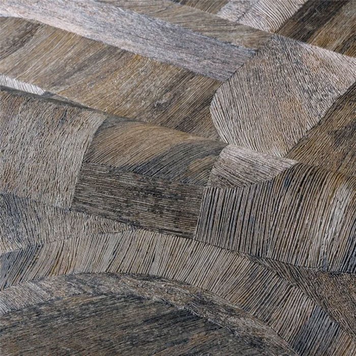 Casamance|Holzintarsien Tapete dunkle Töne|Tapeten