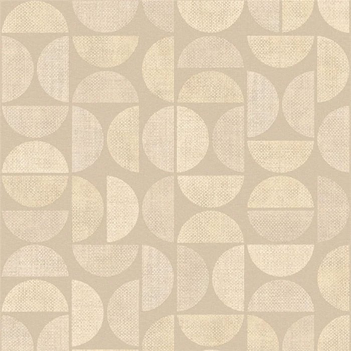 Papel pintado madera con textura rafia geométrica beige - Casamance Nature Sur Mesure 76880916