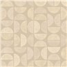 Casamance|Holztapete mit Raffia geometrische Struktur beige|Modern