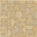 Casamance|Wallpaper wood raffia geometric ochre|Geometric