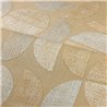 Casamance|Wallpaper wood raffia geometric ochre|Geometric