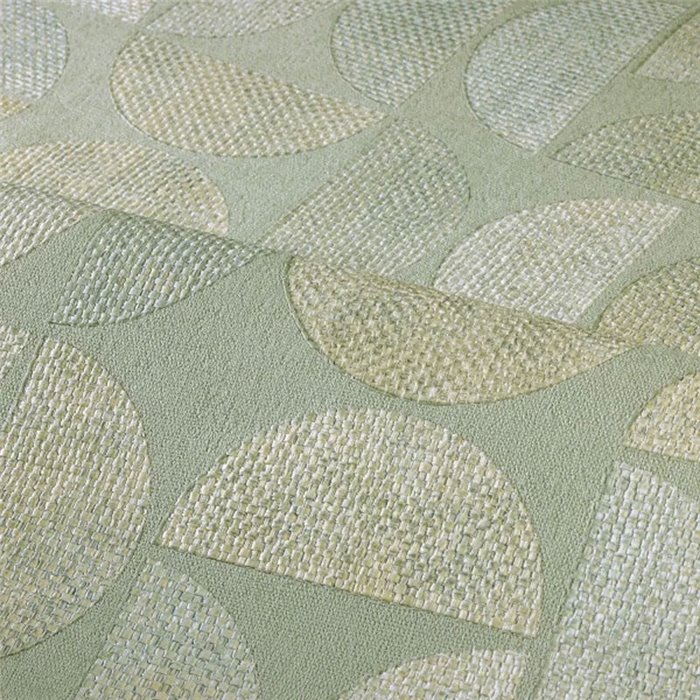 Casamance|Papier peint bois texture raphia vert amande|Moderne