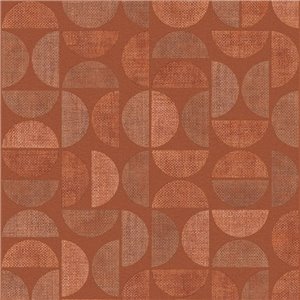 Casamance|Wallpaper interlaced pattern gold metallic|Circles