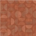 Casamance|Papier peint bois raphia géométrique orange|Moderne
