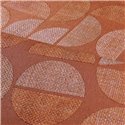 Casamance|Papier peint bois raphia géométrique orange|Moderne