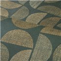Casamance|Holztapete mit Raffia Struktur waldgrün|Tapeten