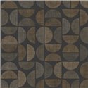 Casamance|Papier peint bois raphia géométrique noir|Moderne