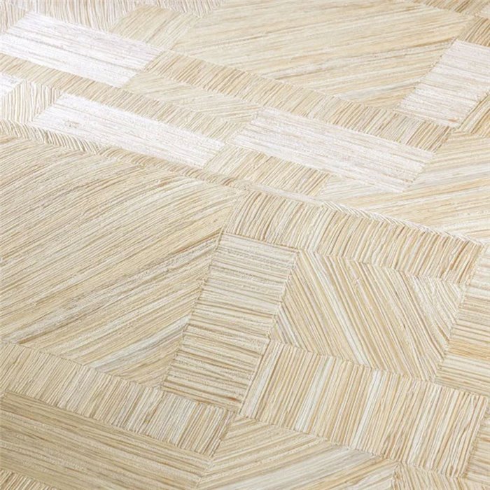 Casamance|Tapete Holz geometrischer Effekt weiß|Tapeten