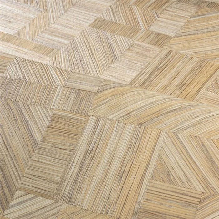 Casamance|Papier peint bois géométrique jaune|Géométrique
