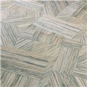 Casamance|Wallpaper wood mosaic blue|Wallpaper