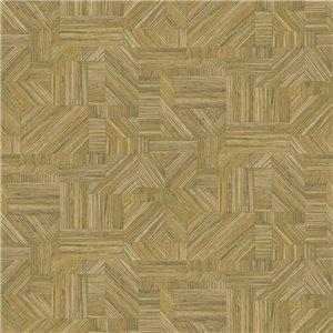 Casamance|Papier peint bois mosaïque gris|Papier Peint
