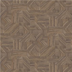 Casadeco|Tapete mit Musselinstoff-Effekt in Braun|Braun