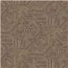 Casamance|Papier peint bois mosaïque brun|Papier Peint