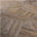 Casamance|Wallpaper wood mosaic brown|Wallpaper