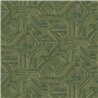 Casamance|Wallpaper wood geometric green|Geometric