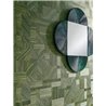 Casamance|Tapete Holz geometrisch grün|Geometrisch