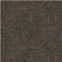 Casamance|Tapete Holz geometrisch schwarz|Tapeten