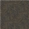 Casamance|Tapete Holz geometrisch schwarz|Tapeten