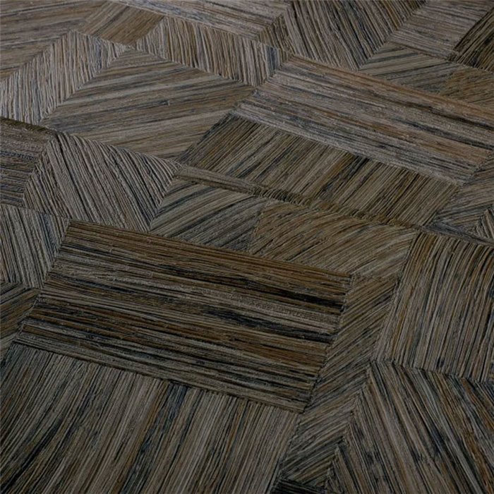 Casamance|Papel pintado madera geométrica negro|Papel Pintado