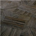 Casamance|Tapete Holz geometrisch schwarz|Tapeten