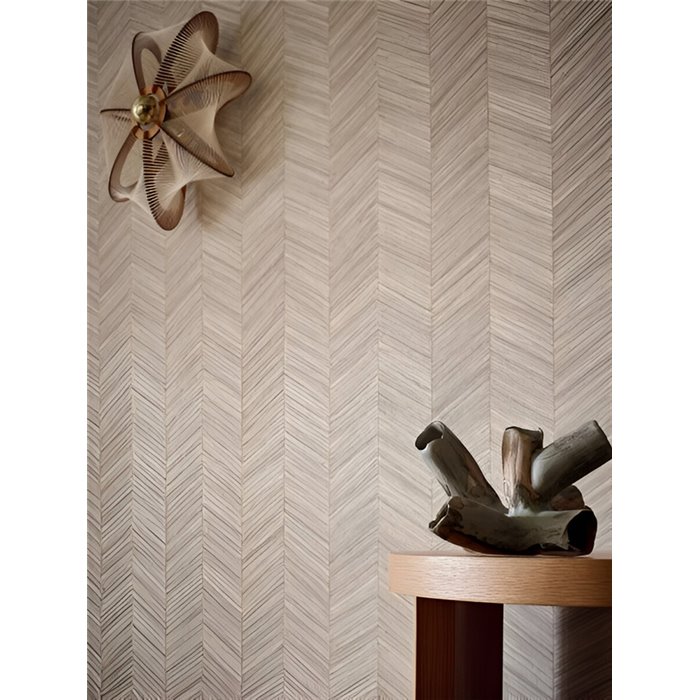 Casamance|Papel pintado madera espiga color arena|Imitacion Madera