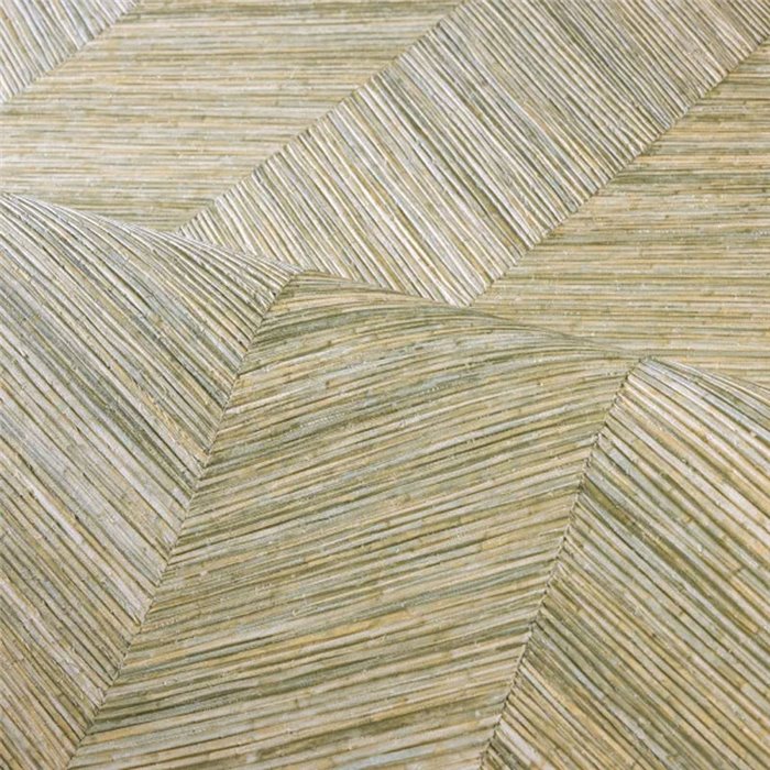 Casamance|Wallpaper wood herringbone green|Wallpaper