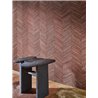 Casamance|Wallpaper wood herringbone red|Wood Imitation