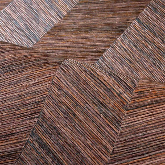 Casamance|Papier peint bois chevrons rouge|Imitation Bois