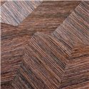 Casamance|Papier peint bois chevrons rouge|Imitation Bois