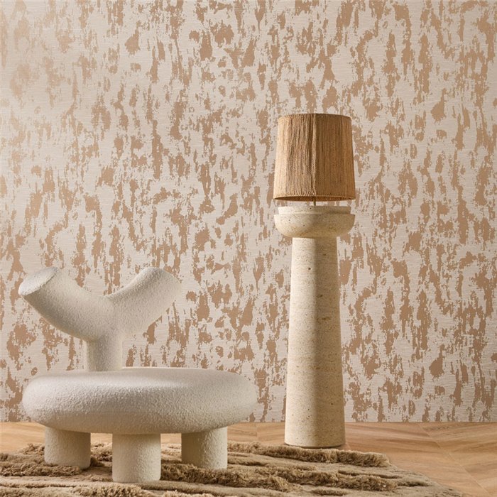 Revestimiento pared visillo mate base metálica devoré - Casamance Sensation 71540333