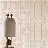 Casamance|Wandverkleidung geometrische Stickerei Leinen Baumwolle|Wandverkleidungen