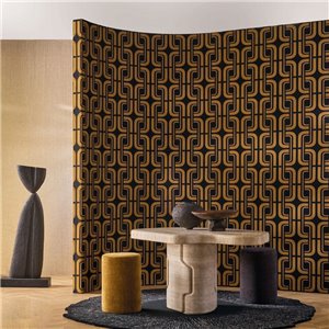 Casamance|Wandverkleidung geometrische Stickerei Leinen Baumwolle|Wandverkleidungen 2