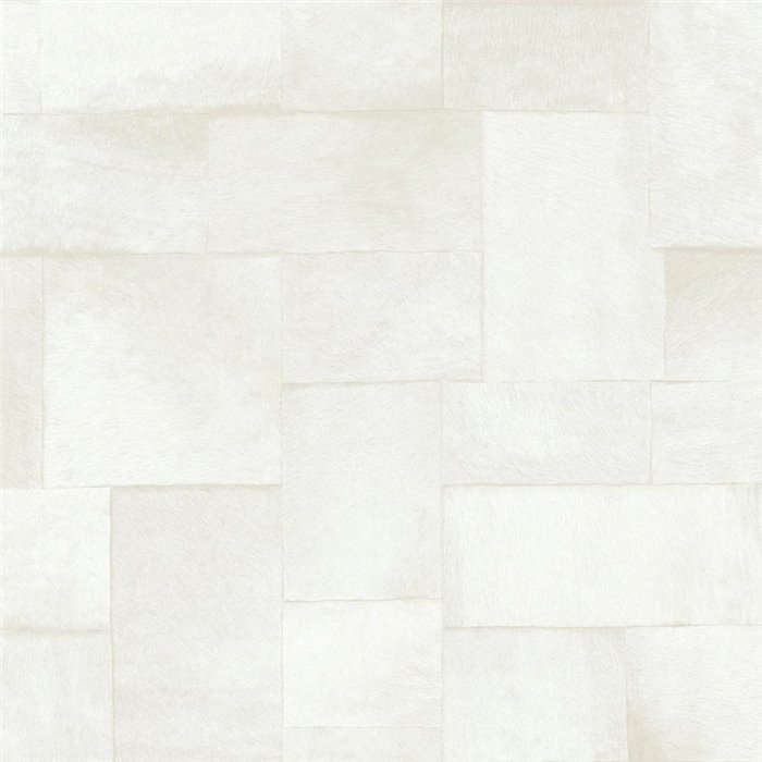 Elitis|Vinyl white pony hair wallpaper|Skin Imitation