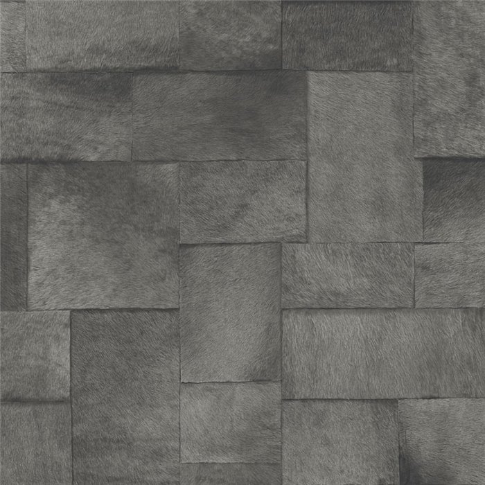 Elitis|Grey pony skin imitation wallpaper|Skin Imitation